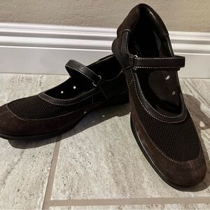 Women's Brown Mary Jane Shoes sporty flats